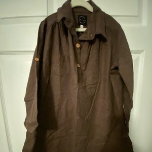 Neve and Hawk girls flannel shirt dress